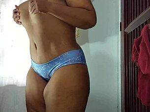 hey check this ebony babe teasing with her curvy fat ass body