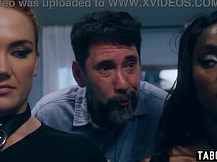 Hey hubby, watch Siri Dahl and ebony bff deepthroat your cock!