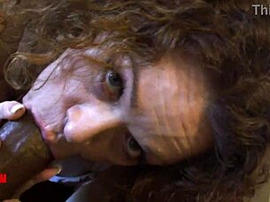 Fellatio master devours Shaundam big black cock cum