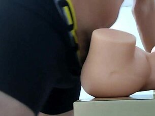 my hot cock unloads twice deep in this sexy fuck doll