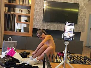 POV Big Tits Brunette Teen Rides Cock After Shopping