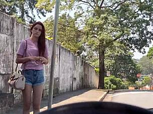 Whip Out Cock Shock Redhead Publicly Outdoors!