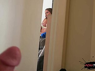 Pervy Horny Teen Roommate Craves Big Cock And Tits Play