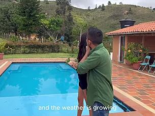 pregnant milf rides client cowgirl for sale closeup