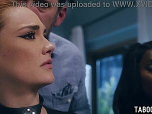 Hey hubby, watch Siri Dahl and ebony bff deepthroat your cock!