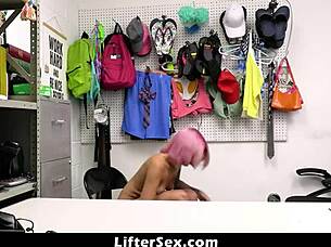 Caught stealing candy teen? Time to fuck or jail liftersex!