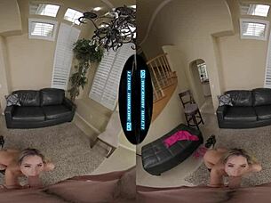 Flexible Spanish milf rubs giant tits and big ass in your face for hardcore pov fuck!