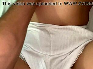 petite babe in cute pajamas begs for intense pleasure in first-time fetish play