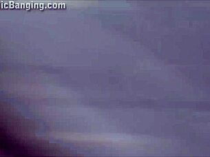 Busty babe public gangbang threesome doggystyle by highway 🚗💦