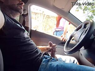 Whip Out Cock Shock Redhead Publicly Outdoors!