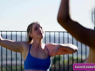 Gizelle Blanco Charlie Forde kiss passionately post-workout