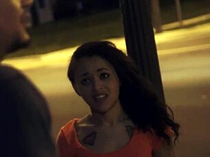 Tiny 19yo bound and hardfucked doggystyle outdoors