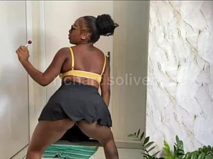 naughty latina twerks ass on monster cock