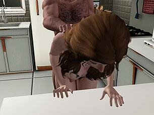 milf couple moans creampie oral snack delight