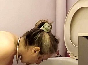 hey slave lick those filthy toilets while i spank your worthless ass