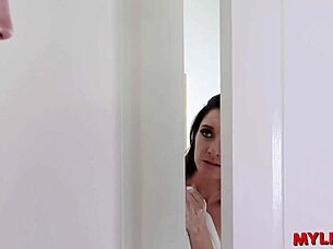Secretive Milf Crushed Hard in Bathroom by Dominant Stud Fantasy