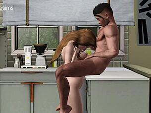 milf couple moans creampie oral snack delight