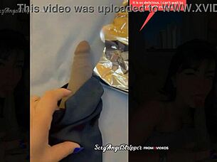 hot latina tries sexy outfits in public store then bbc toy blowjob