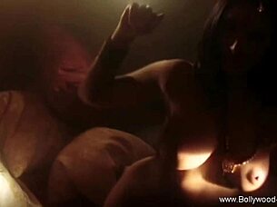 Indian brunette teases in forbidden erotic nude dance ritual