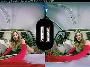 wanna smash poison ivy cosplay redhead's wet pussy in garage?