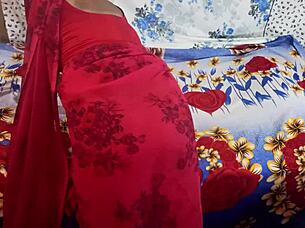 desi bhabhi's big ass shakes wildly in hardcore doggy pounding by lover