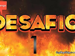 Jerk Off Challenge: Cum 3 Times to Sexy Stripper's Big Tits and Ass!