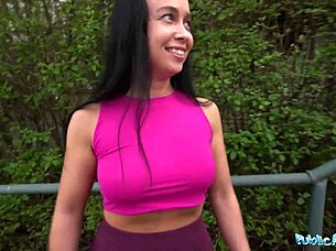 hey milf bends over in garden shed for fat cock doggystyle pounding outdoors