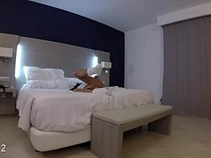 Stepbrother spies on workout then gets huge surprise ending!