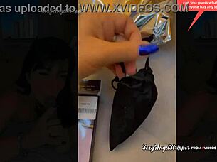 hot latina tries sexy outfits in public store then bbc toy blowjob