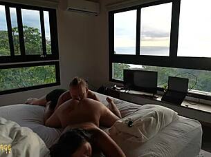 exotic girlfriend's juicy pussy licked to dripping orgasm