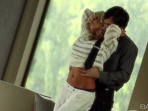 london reagan purple passion babe masturbates tits hd closeup