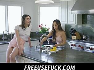 using alexia anders and mia taylor as freeuse fuck dolls