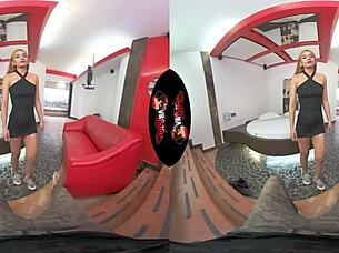 pierced nipple babe can't get enough vr sex addiction pov reality