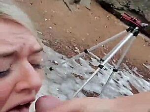 wanna see her bent over public pounding ending in hot facial cumshot?