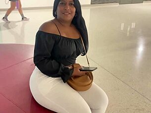 big ass beauty lured from mall for rough stranger pounding