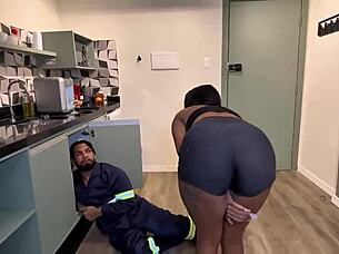 plumber rams horny housewife's tight wet pussy hard