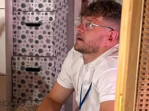 i get trapped sweaty with hot blonde ann joy for romantic creampie pounding