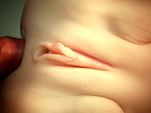 Double penetration stretches cute fuck doll white ass