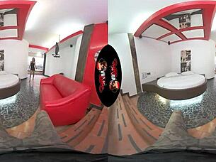 pierced nipple babe can't get enough vr sex addiction pov reality