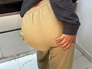 Seduced dream milf for rough kitchen fuck cumshot 🔥🍑