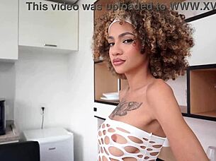 Slim petite brazilian cutie endures golden shower dap anal pissing footjob and gaping