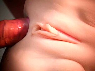 Double penetration stretches cute fuck doll white ass