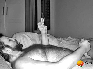 Chubby latina couple hidden cam night fuck session