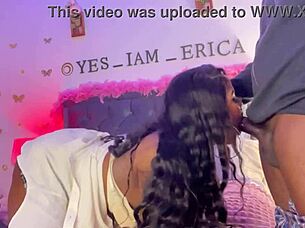 ebony milf slut hints at deep throating that massive throbbing cock