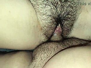 playing with tight latina pussy while she watches porn closeup