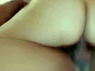 guy pounds her hard creampie multiple times inside