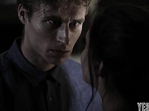 petite brunette teen bent over for rough doggystyle pounding