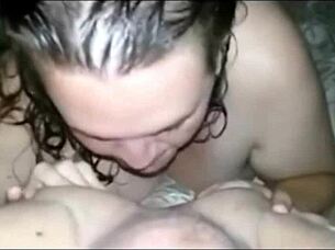 Chubby Naughty Teen's Teasing Rimjob and Blowjob Seduction