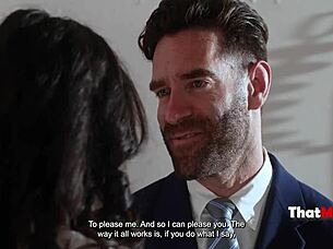 naughty blindfolded milf penny barber submits to bdsm punishment