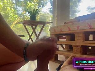 Girlfriend and Yoga Instructor Trick Ride My Cock Outdoors